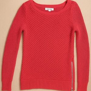 Calvin Klein Vibrant Pink Crew Neck Sweater